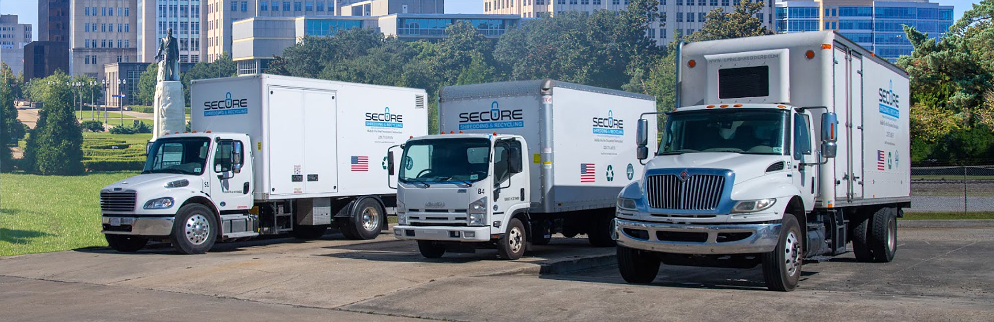 Secure Shredding and Recycling Trucks