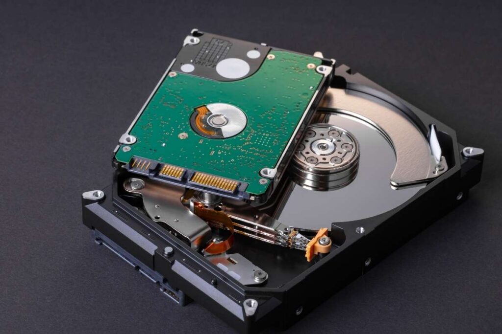 E-Waste hard drive